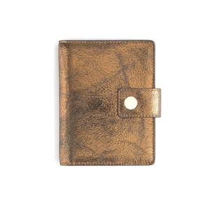 J.Crew•Metallic Leather Passport/Card Holder•NWT